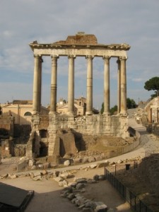 temple de Saturne. Rome